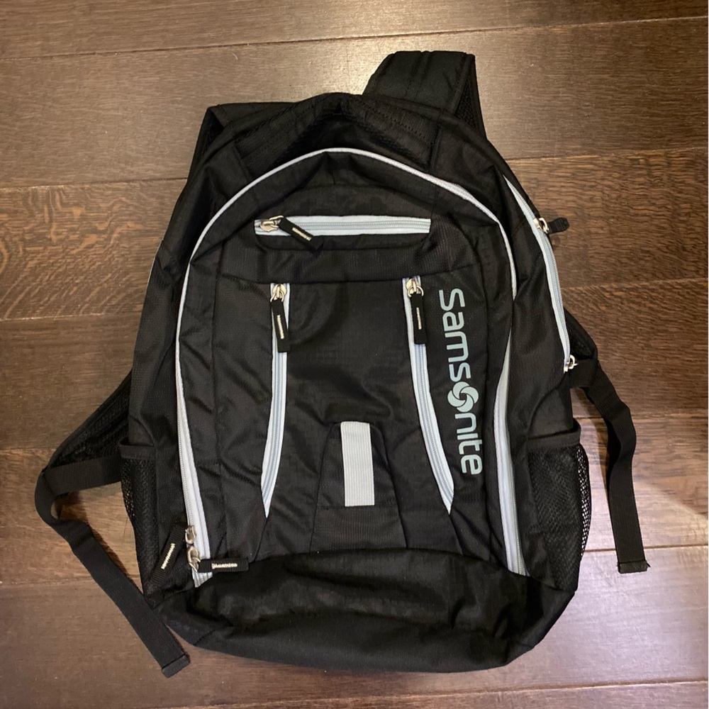 Samsonite Laptop Backpack | Black & Sky blue